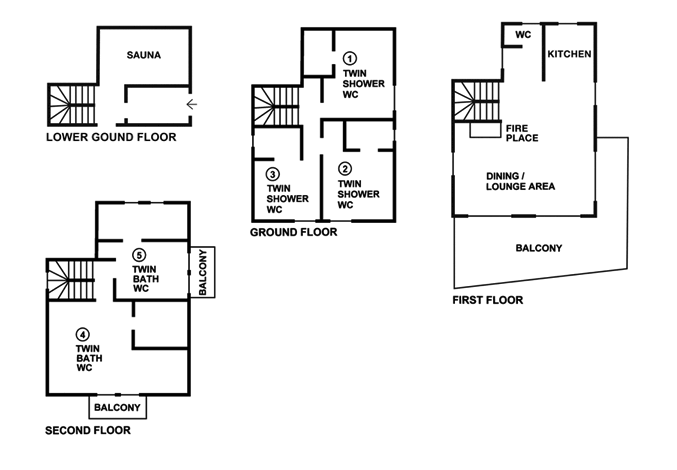 Chalet Le Notus Courchevel Floor Plan 1